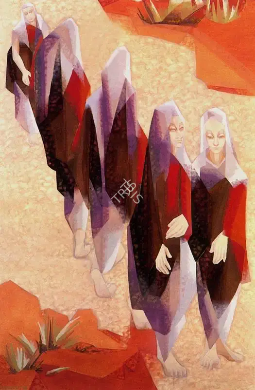 Sabavala, Jehangir (Artist). Pilgrimage II, 1996 | Painting, Ch.Lon/04.06.97, 1996