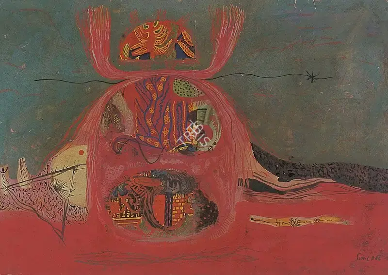 Sunil Das (Artist), Untitled, 1965, Painting
