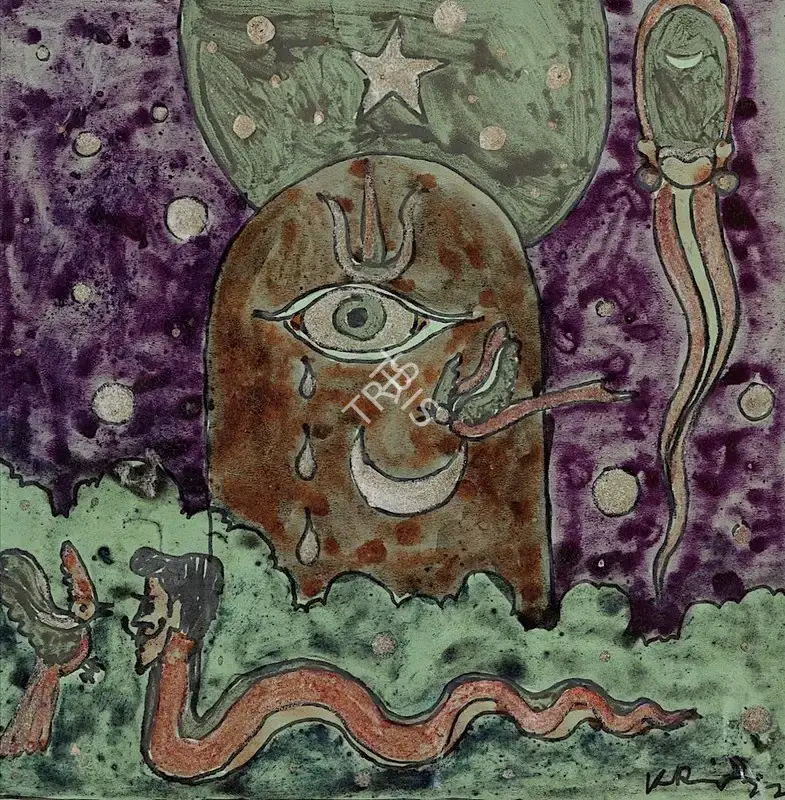 Ramanujam, K. (Artist). Untitled, c.1970s | Painting, Sa.Mum/06.04.22, 2022 · Saffronart