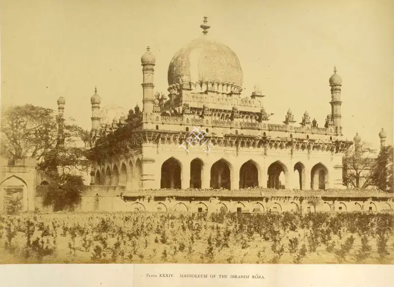 Colonel Thomas Biggs (Photographer), Mausoleum of the Ibrahim Roza, Bijapur, Antiquarian Photograph