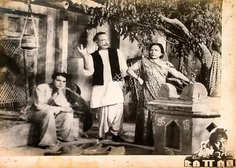 Dwarka Divecha (Cinematographer), Rattan, 1944, Lobby Card