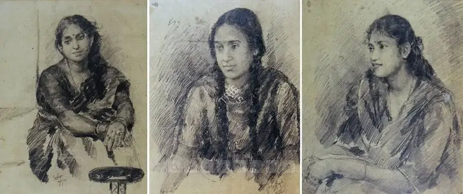 Satish Sinha (Artist), Untitled, 1941, Drawing