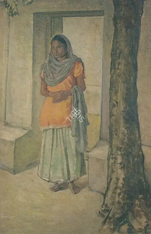 Sushil Sen (Artist), Waiting, Painting