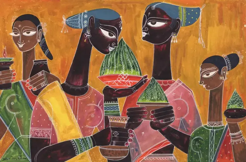 A.A. Almelkar (Artist), Untitled, 1978, Painting