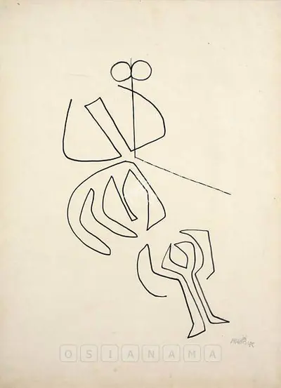 V.S. Gaitonde (Artist), Untitled, 1959, Drawing