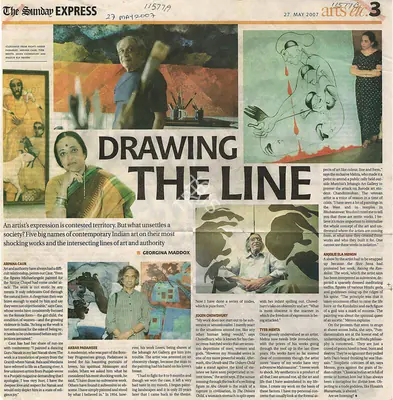 Georgina L. Maddox (Reporter), Drawing The Line, 2007, Newspaper clipping