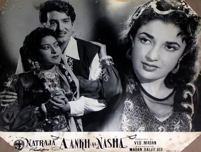 Daljeet (Producer), Aankh Ka Nasha, 1956, Lobby Card
