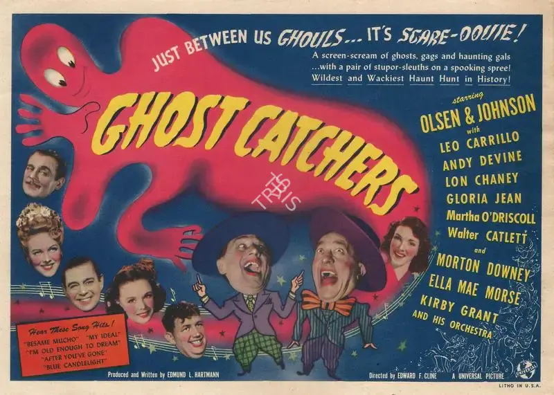 Edward F. Cline (Director), Ghost Catchers, 1944, Handbill