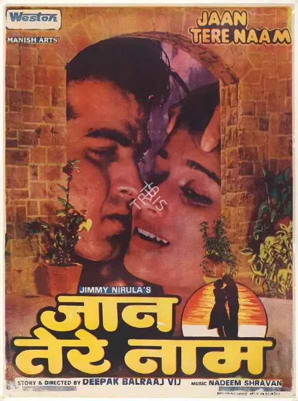Jimmy Nirula (Producer), Jaan Tere Naam, 1992, Full Sheet Poster