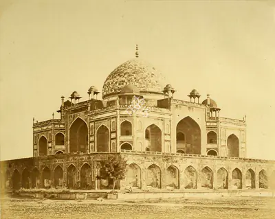 Felice Beato (Photographer), Tomb of Emperor Hoomaioon where Major Hodson captured the king, Delhi, 1858, Antiquarian Photograph