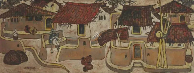 A.A. Almelkar (Artist), Untitled, 1968, Painting