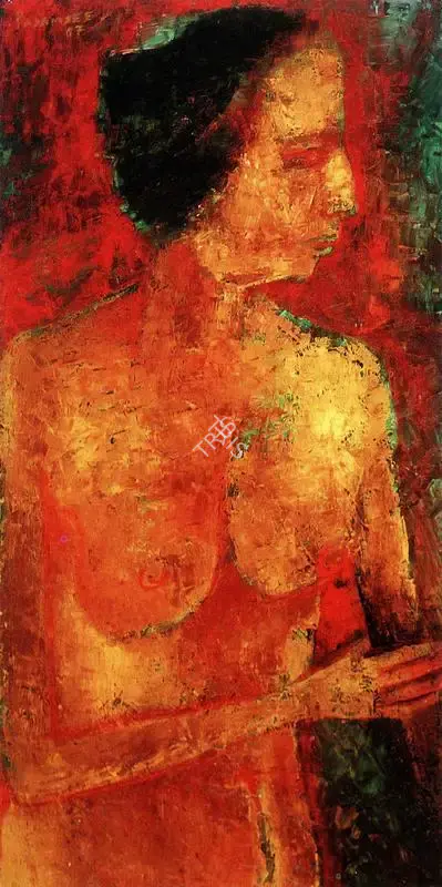 Akbar Padamsee (Artist), Woman, 1987, Painting