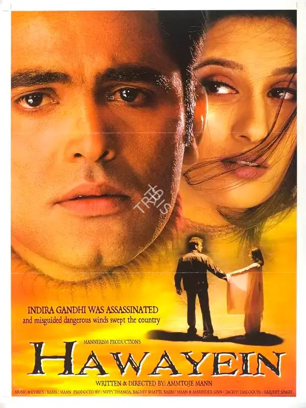 Baldev Bhatti (Producer), Hawayein, 2003, Full Sheet Poster