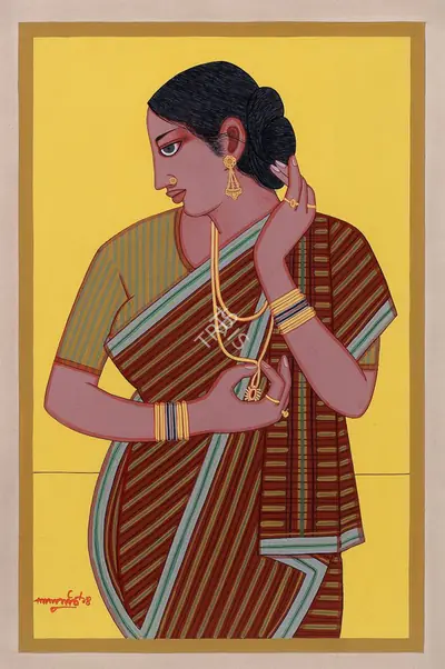 Lalu Prasad Shaw (Artist), Untitled, 2014, Painting