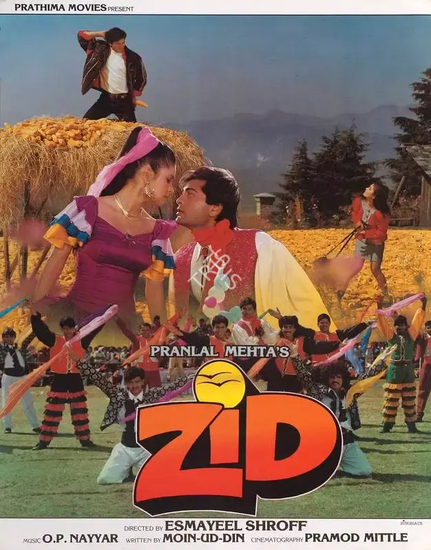 Pranlal Mehta (Producer), Zid, 1994, Lobby Card