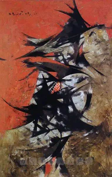 G.R. Santosh (Artist), Second Act, 1961, Painting