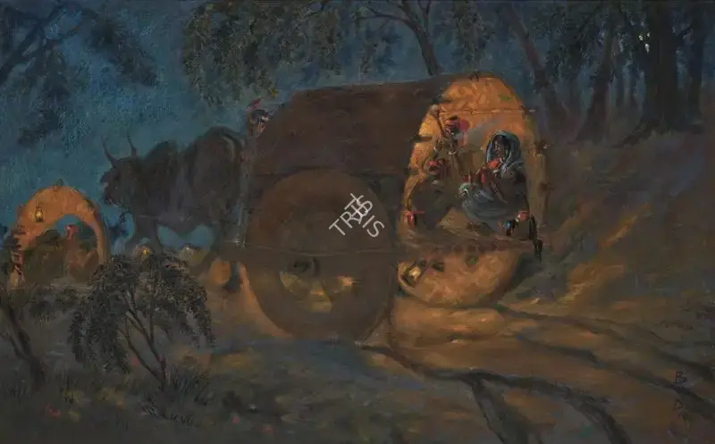 Badri Nath Arya (Artist), Untitled (Double-sided work), Painting