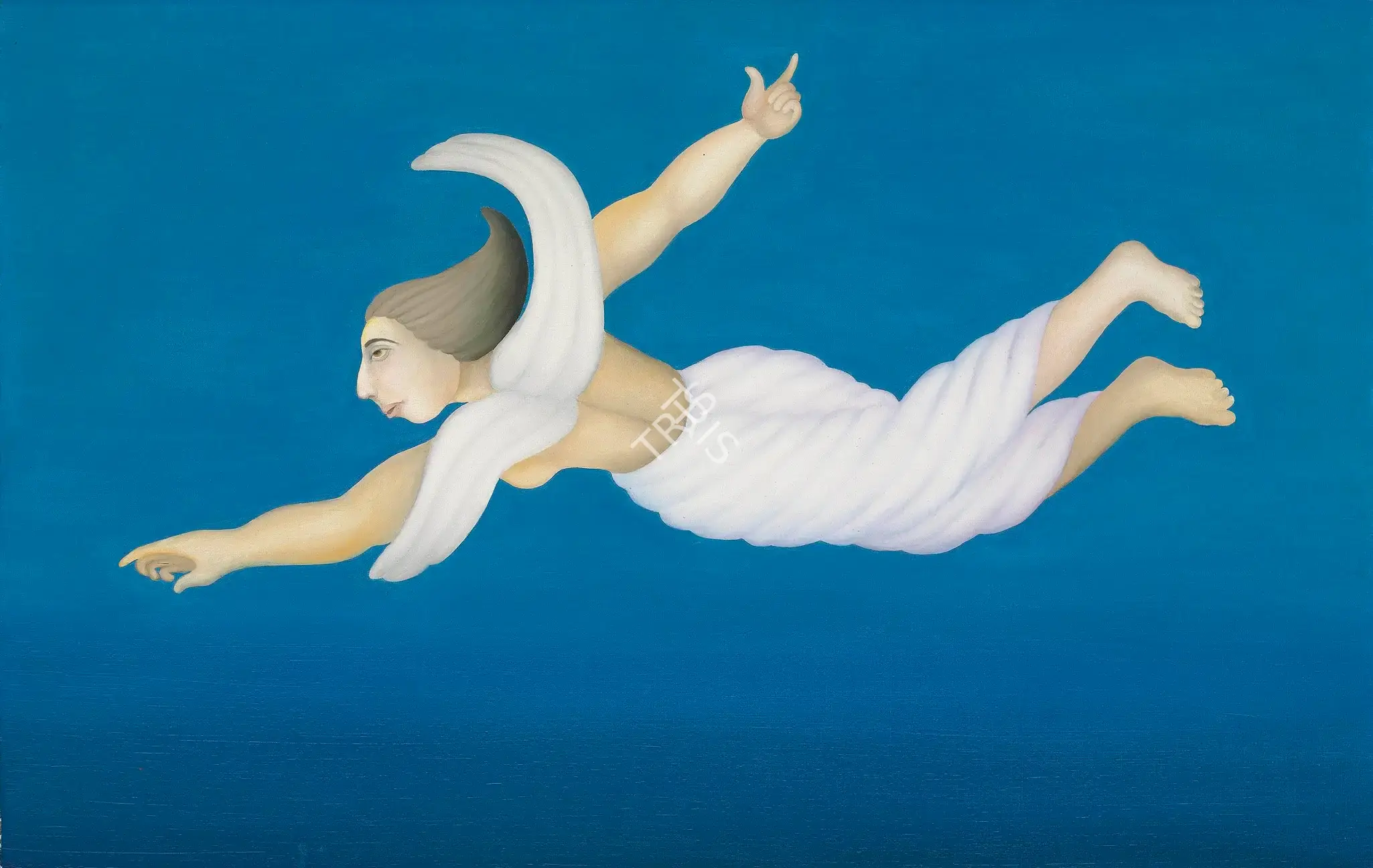 Manjit Bawa (Artist), Untitled (Winged Figure), 1986, Painting
