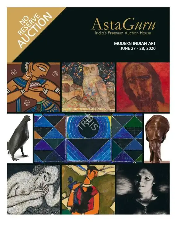 Asta Guru (Auction House), Modern Indian Art-No Reserve Auction, 2020, Auction Catalogue