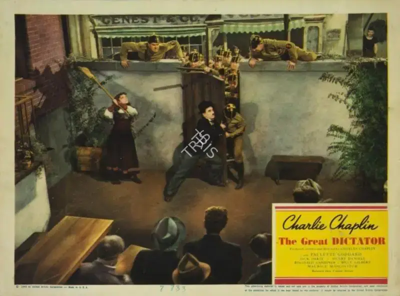 Charlie Chaplin (Producer), The Great Dictator, 1940, Lobby card