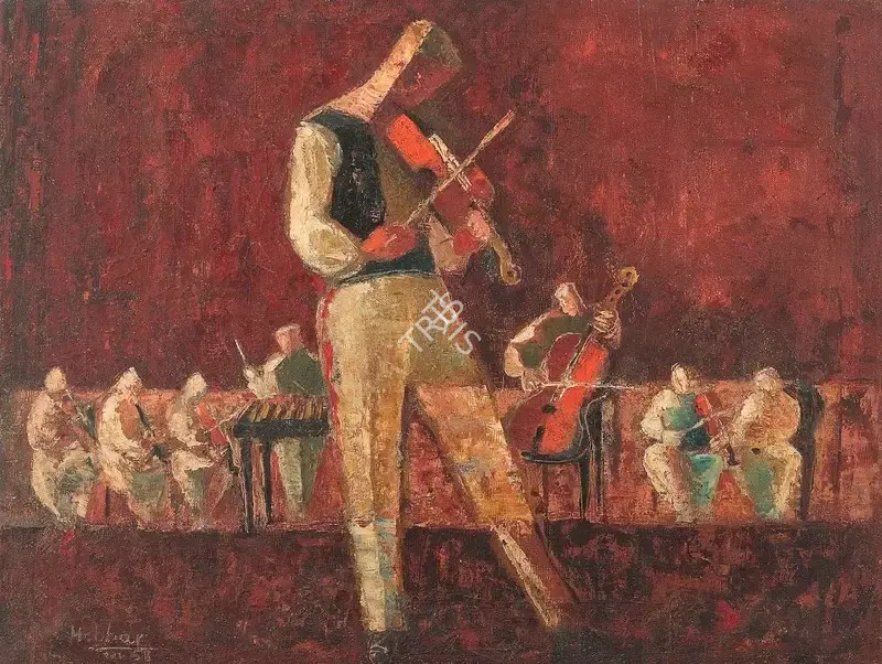 K.K. Hebbar (Artist), Untitled, 1958, Painting