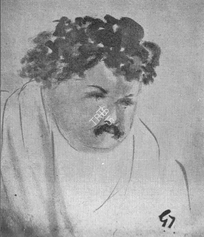 Gaganendranath Tagore (Artist), Portrait, Drawing