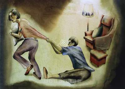 Anju Dodiya (Artist), Acid Nights, 1997, Painting