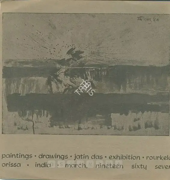 Jatin Das (Artist), Paintings, Drawings, 1967, Solo Exhibition Catalogue
