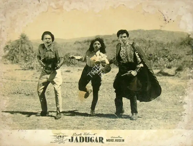 Mohammed Husain (Director), Jadugar, 1954, Lobby Card