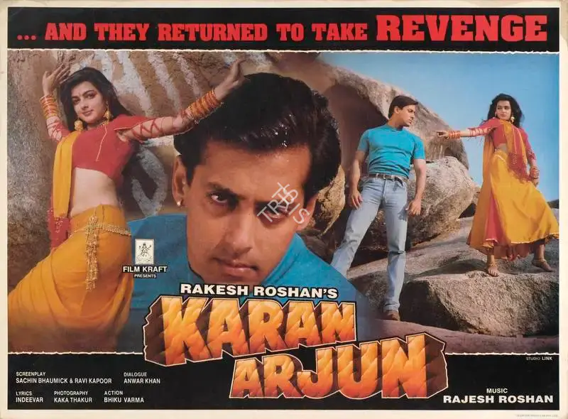 Rakesh Roshan (Producer), Karan Arjun, 1995, Lobby Card