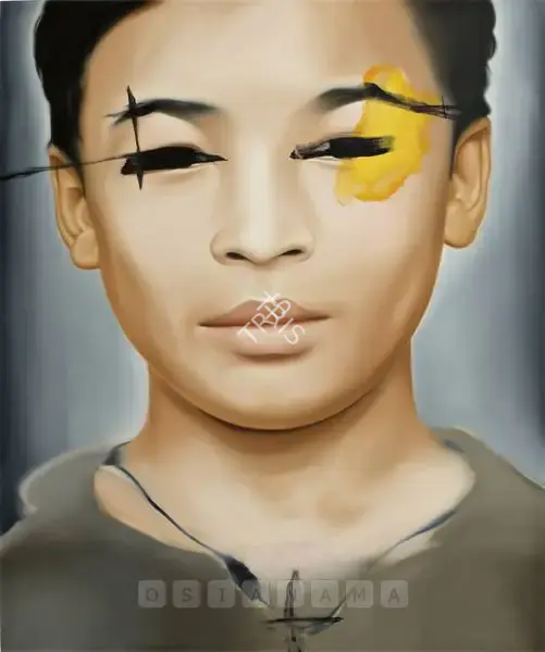 Riyas Komu (Artist), Hey, Why Should Everyone Look Like Mao, 2007, Painting