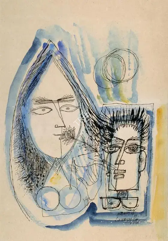 Laxman Pai (Artist), Untitled, 1966, Drawing