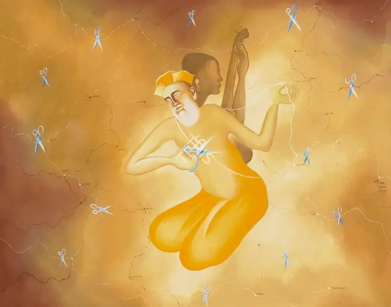 Arpana Caur (Artist), Sacred Thread, 2003, Painting