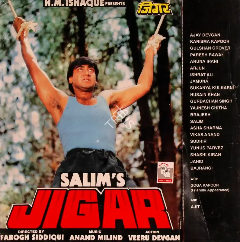 Salim (Producer), Jigar, 1992, Song-Synopsis Booklet