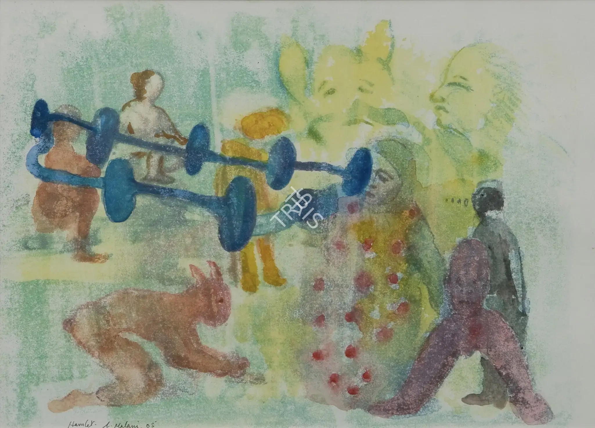 Nalini Malani (Artist), Hamlet, 2005, Painting