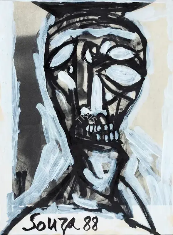 F.N. Souza (Artist), Untitled, 1988, Painting