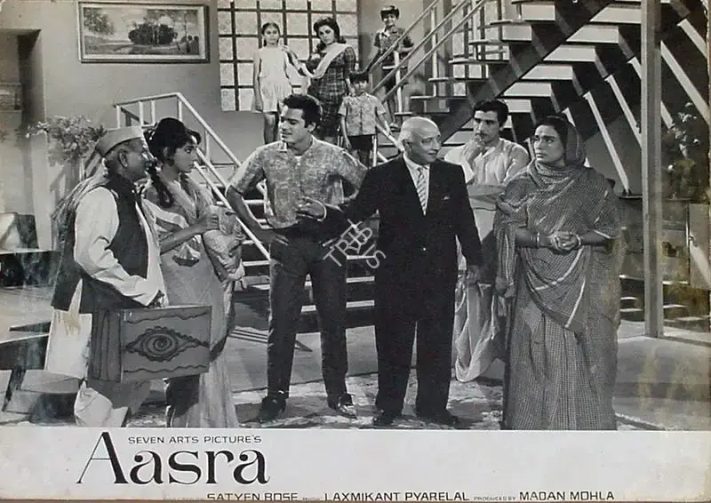 Madan Sinha (Cinematographer), Aasra, 1966, Lobby Card