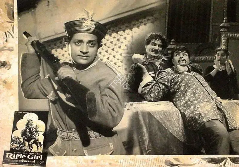 Dhanpat Rai (Producer), Rifle Girl, 1958, Lobby Card