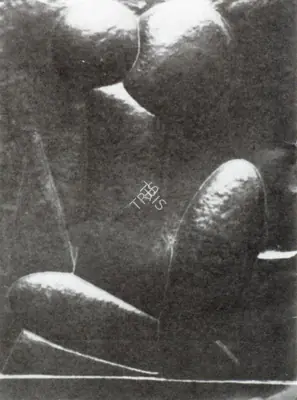 Dhanraj Bhagat (Artist), Torso with Symbols, Sculpture
