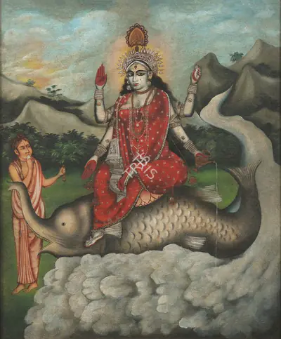 Anonymous (Artist), Devi Ganga, Painting