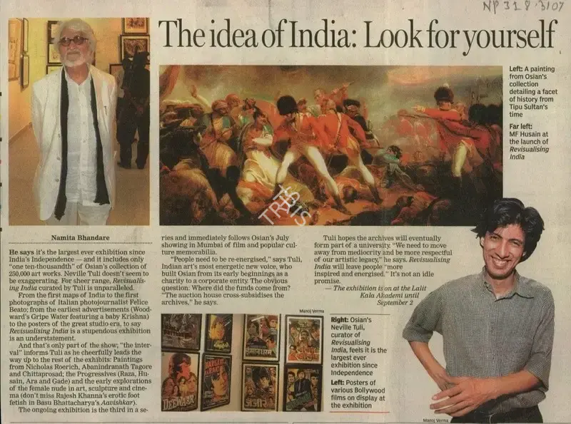 Namita Bhandare (Reporter), The Idea of India, 2005, Newspaper Clipping