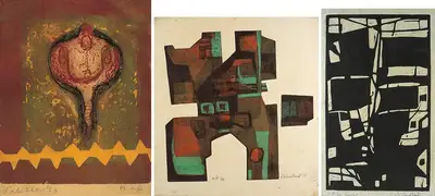 Lalu Prasad Shaw (Artist), Untitled, 1970, Graphic Art