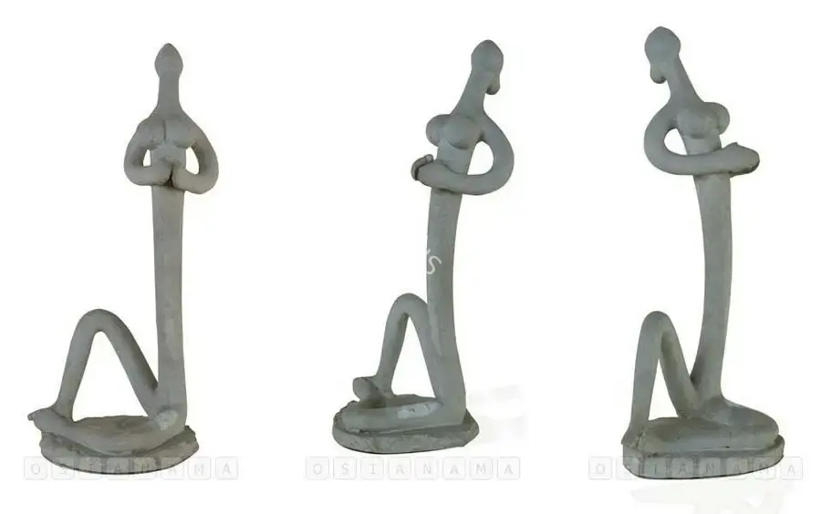 Bhagat, Dhanraj (Artist). Praying Woman, late 1950s | Sculpture, Os.Del/27.07.07, 2007 · Osian's