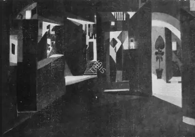 Gaganendranath Tagore (Artist), The Desolate House, Painting