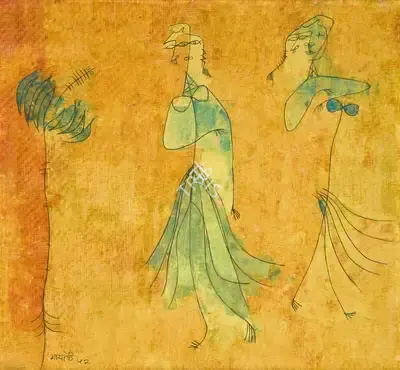 V.S.&nbsp;Gaitonde (Artist), Untitled, 1952, Painting