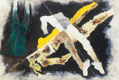 Husain, M.F. (Artist). Bodies Drift, 1971 | Painting, So.NeY/20.09.05, 1971