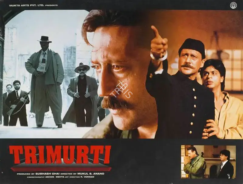 Ashok Mehta (Cinematographer), Trimurti, 1995, Lobby Card