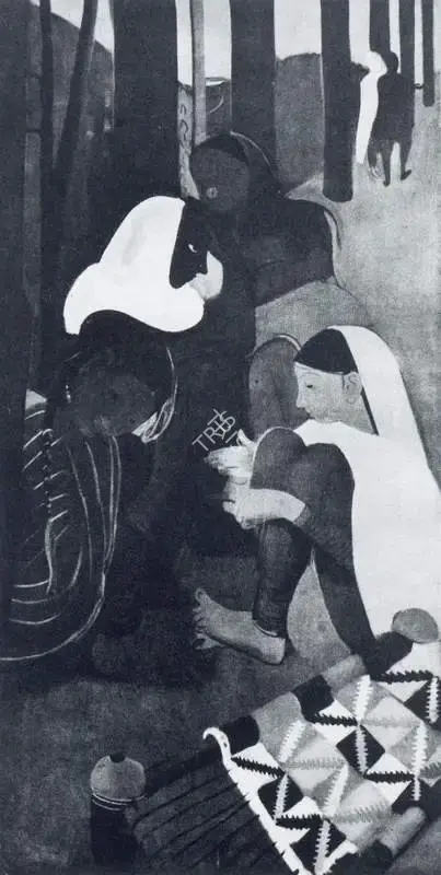Amrita Sher-Gil (Artist), Red Varandah, 1938, Painting