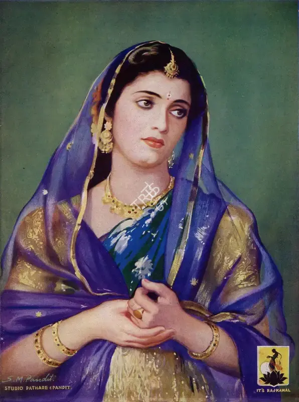 S.M. Pandit (Artist), Pandit, S.M. (Artist), Jayshree | Oleograph, July 1943, Oleograph