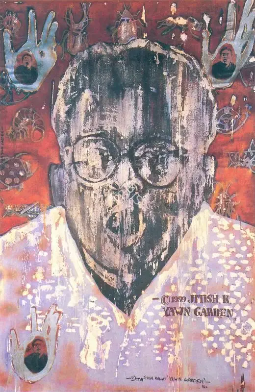 Jitish Kallat (Artist), Yawn Garden, 1999, Painting